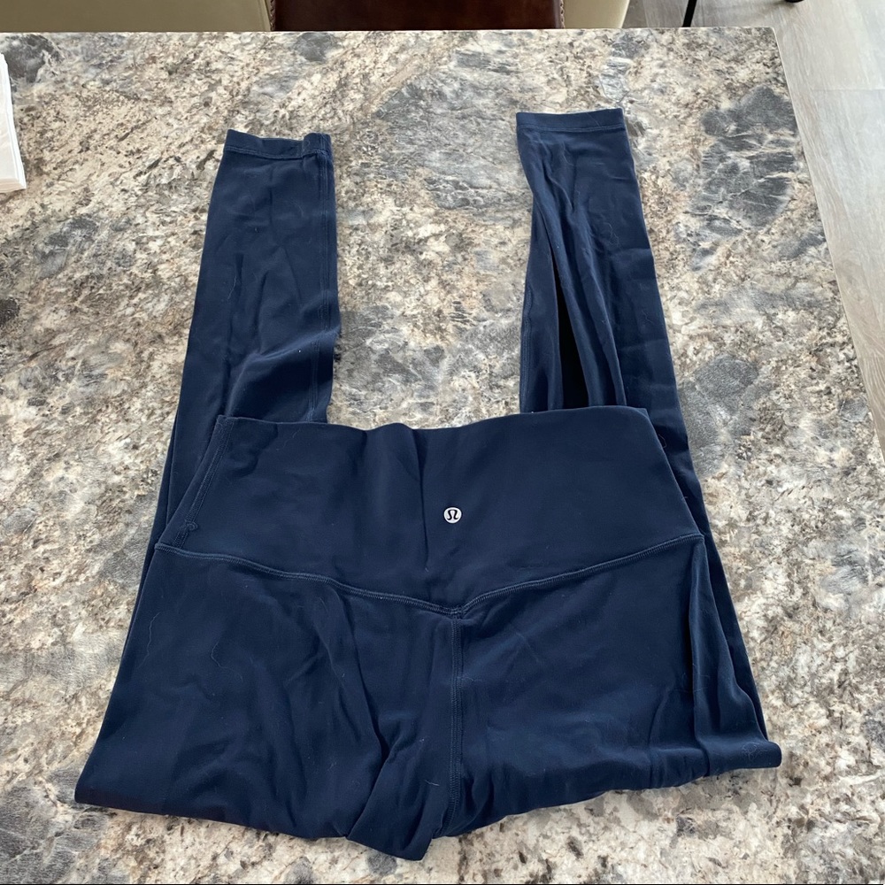 Lululemon Align Pant, 28 FULL LENGTH - Navy, Size 10